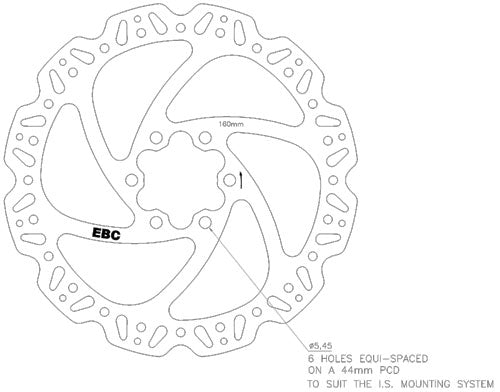 MTB Replacement Disc Drawing