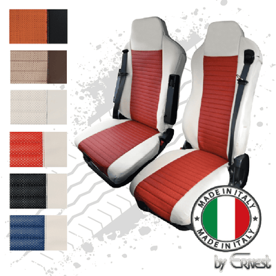 Pair Of The Best Professional Premium Seat Covers Tailored Fit Suitable For Iveco Stralis, Hi-Way, Hi-Road & Eurocargo