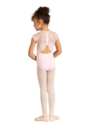 Child Audra Pink Cap Sleeve Leotard - Pink Tutu Shop
