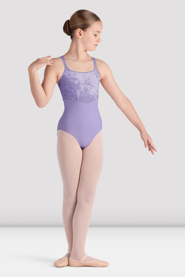 Girls Evie Lilac Camisole Leotard