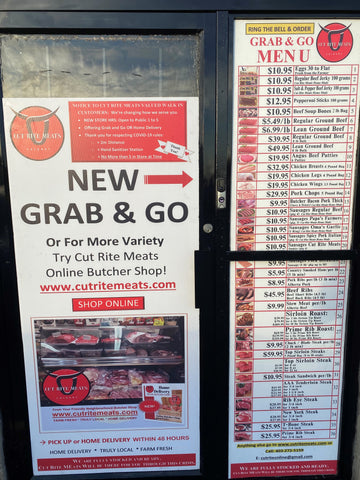 Cut Rite Meats Grab & Go Curbside Delivery.