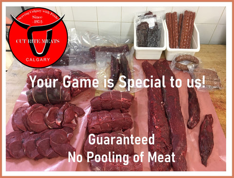 Hunters are Special to Cut Rite Meats. No Pooling of Meat.  Guaranteed.