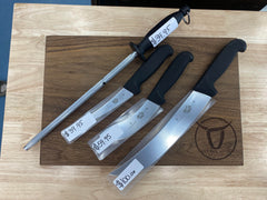 Cut Rite Meats Hunting Knives and Butcher Knives so you can do it yourself.