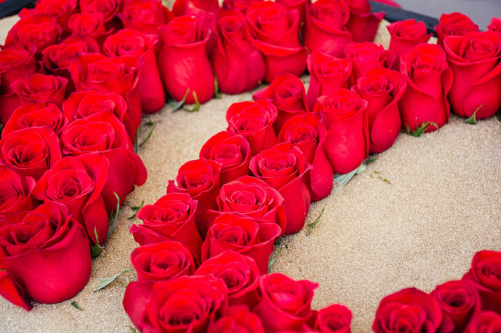 Red Roses Floral Arrangement - Empty Vase - Same Day Delivery