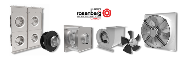 Rosenberg Canada Provides a Diverse Selection of EC-Motor (ECM) Fans for Various Industrial Applications.