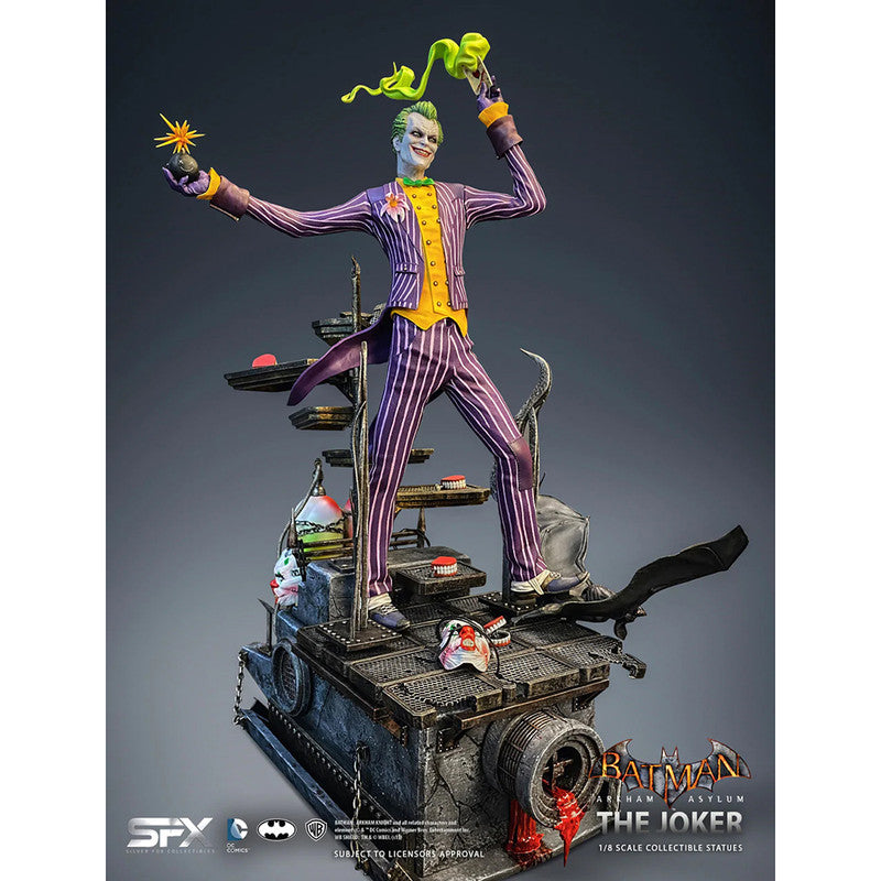 Silver Fox Collectibles Estatua The Joker Escala 1:8 Batman: Arkham As –  Limited Edition