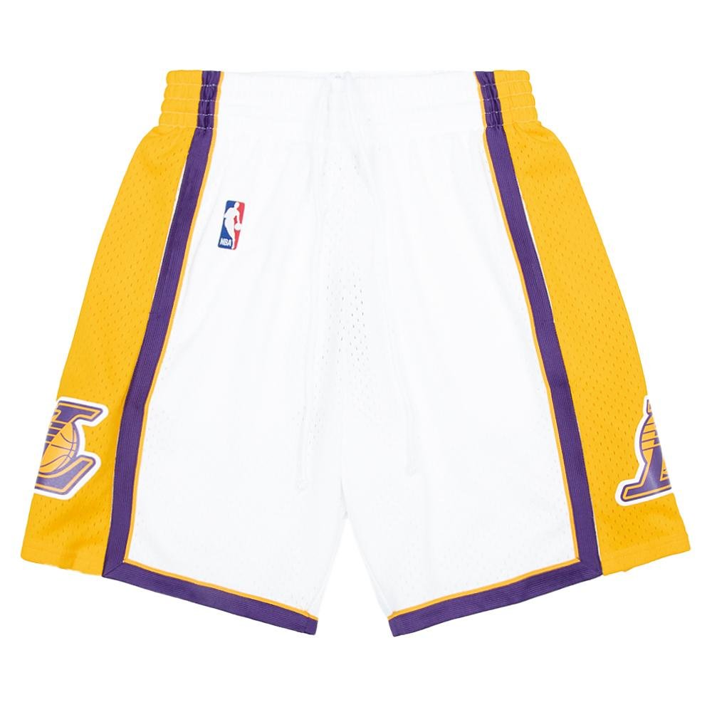 09-10 LA Lakers Swingman Shorts | White