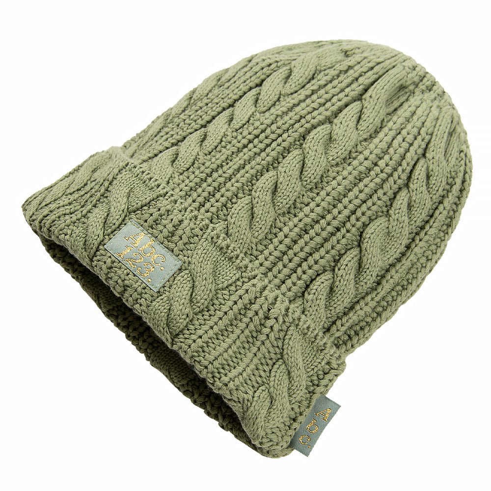 ABC 12(3) Cableknit Beanie | Aventurine  Green