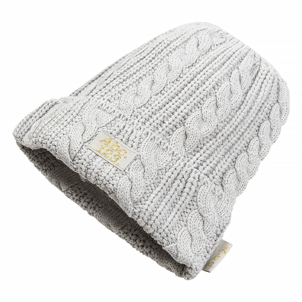 ABC 12(3) Cableknit Beanie | Jasper Grey