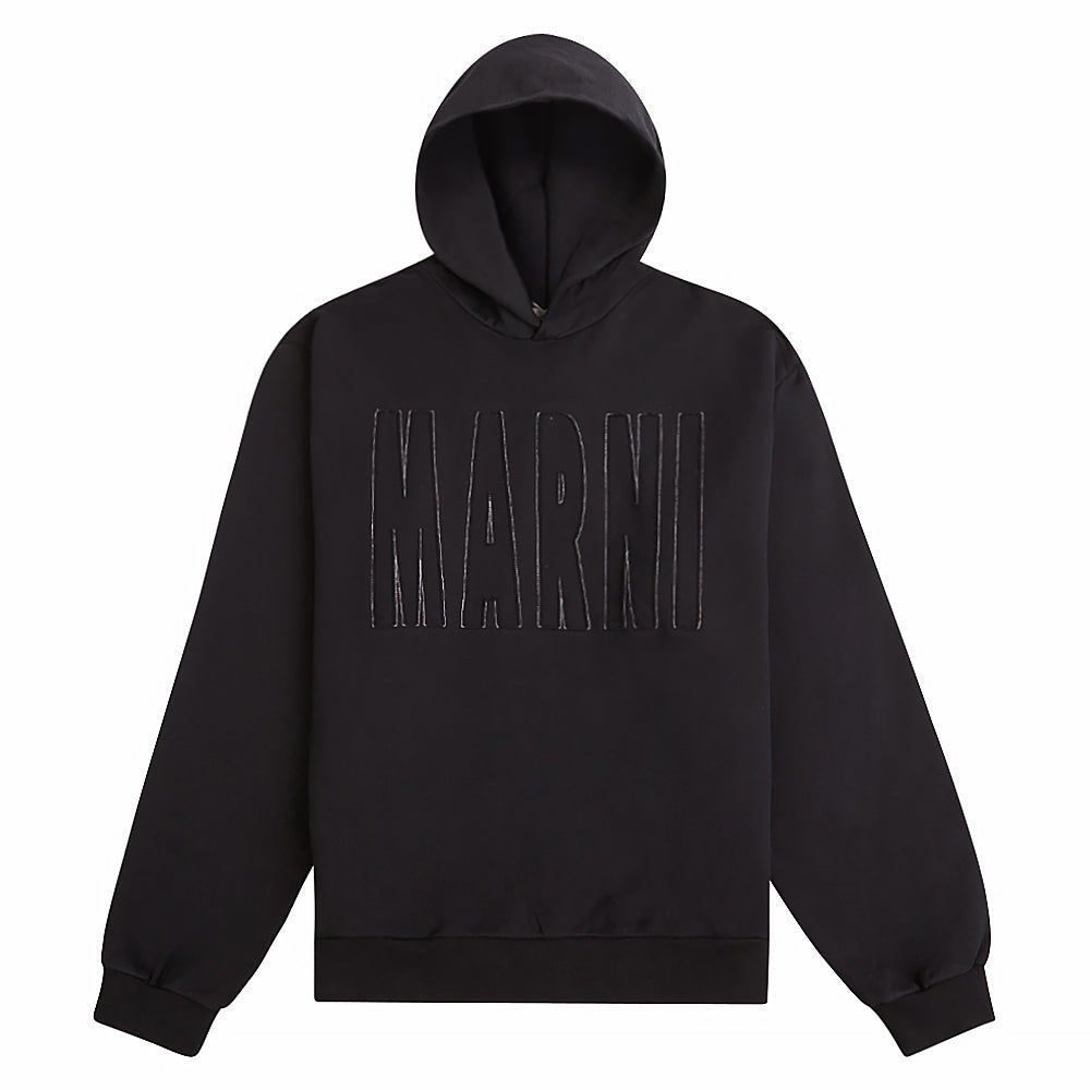 Across Logo Hoodie | Black