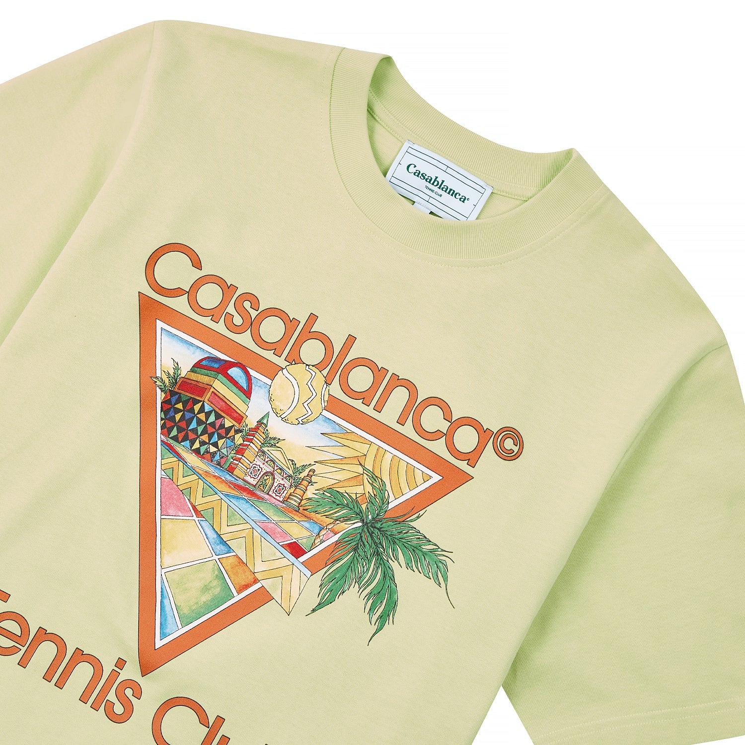 Afro Cubism Tennis Club Tee | Pale Green