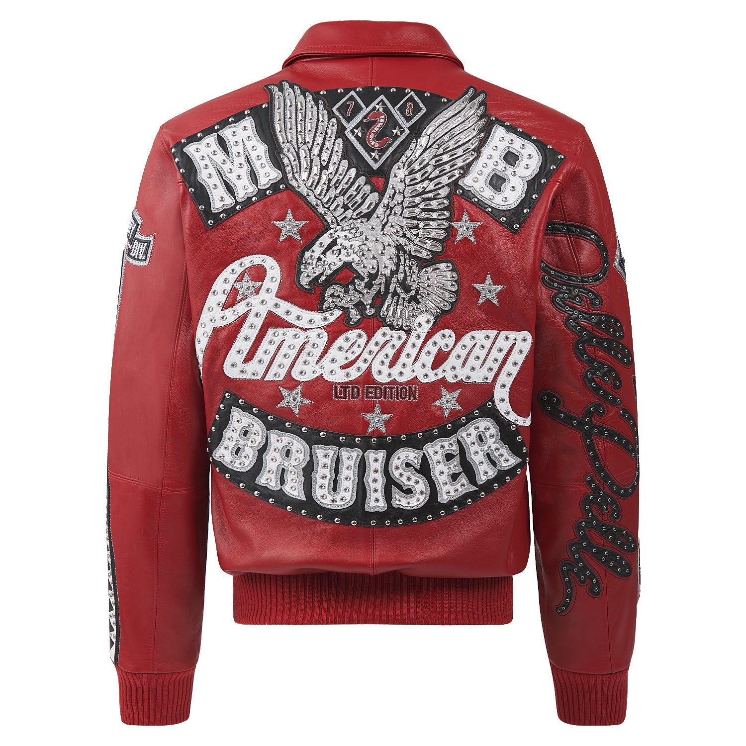 American Bruiser Jacket | Cabernet/White/Black