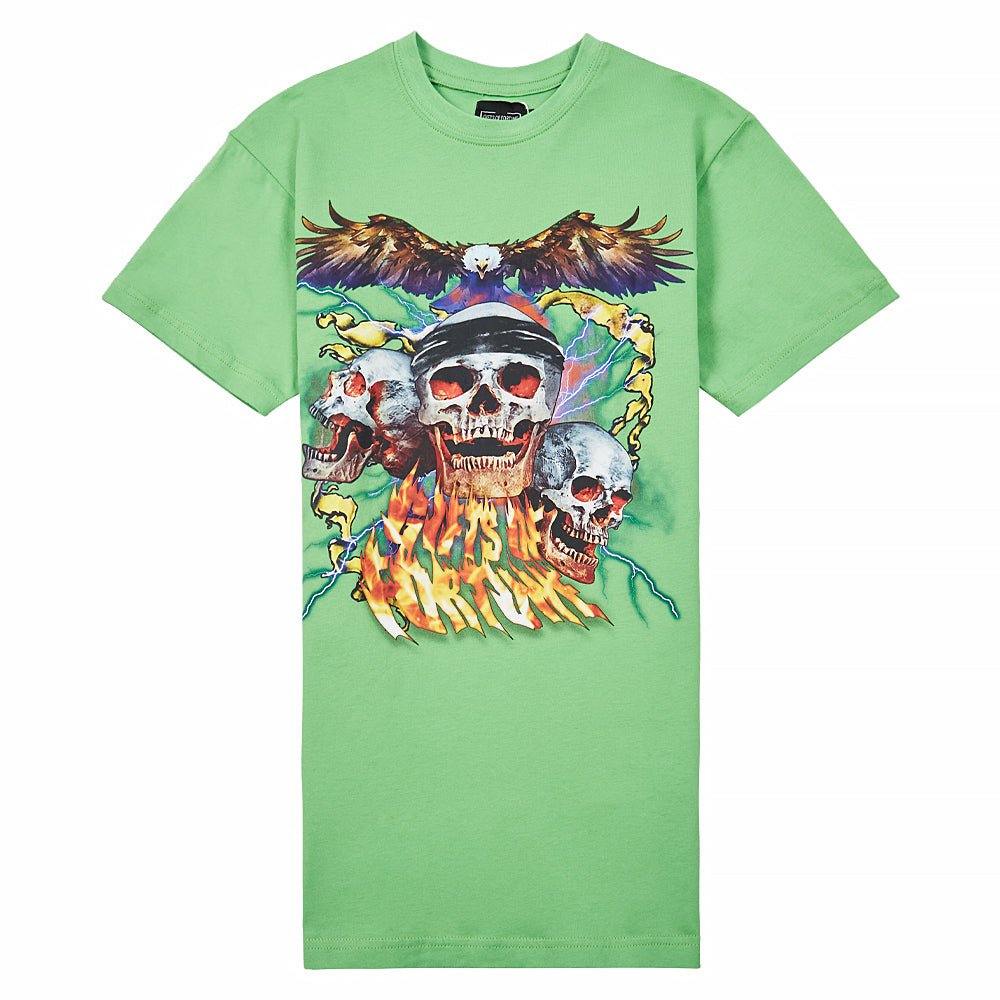 Bad to the Bone Tee | Lime Green