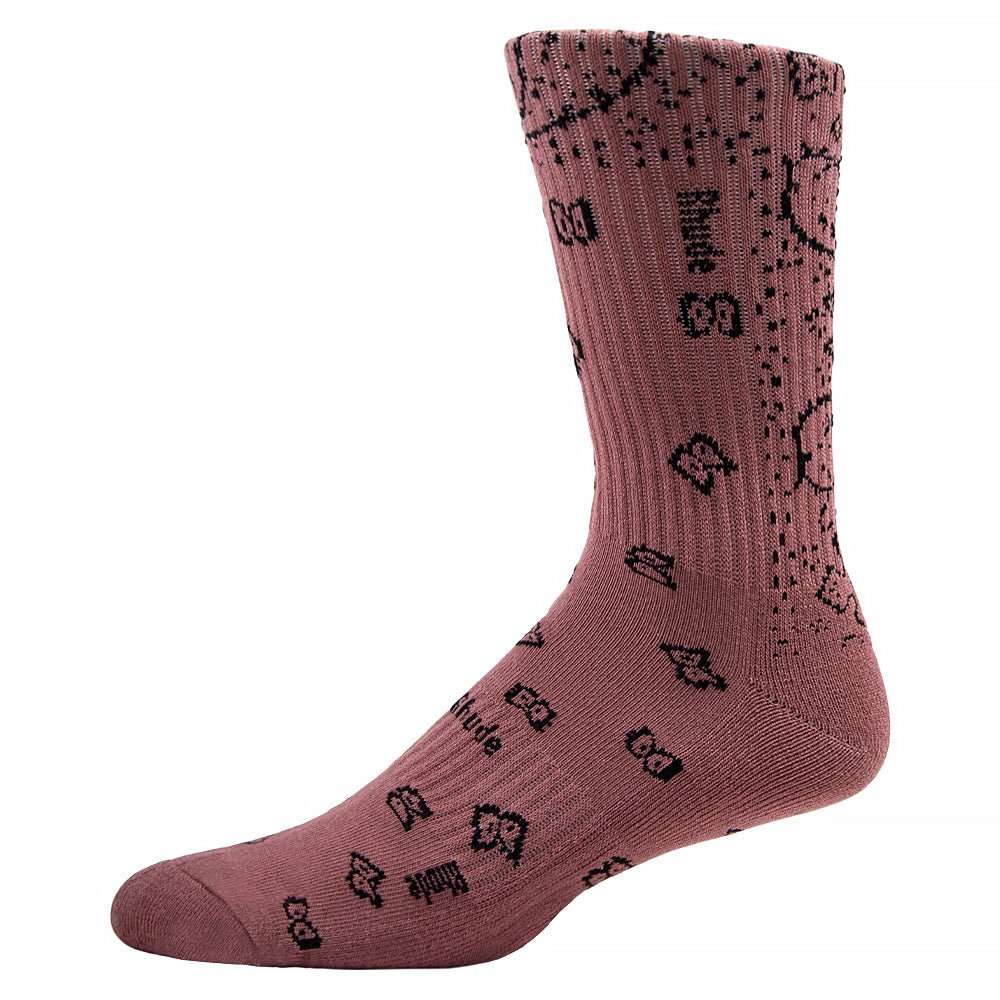 Bandana Jaquard Sock | Mauve