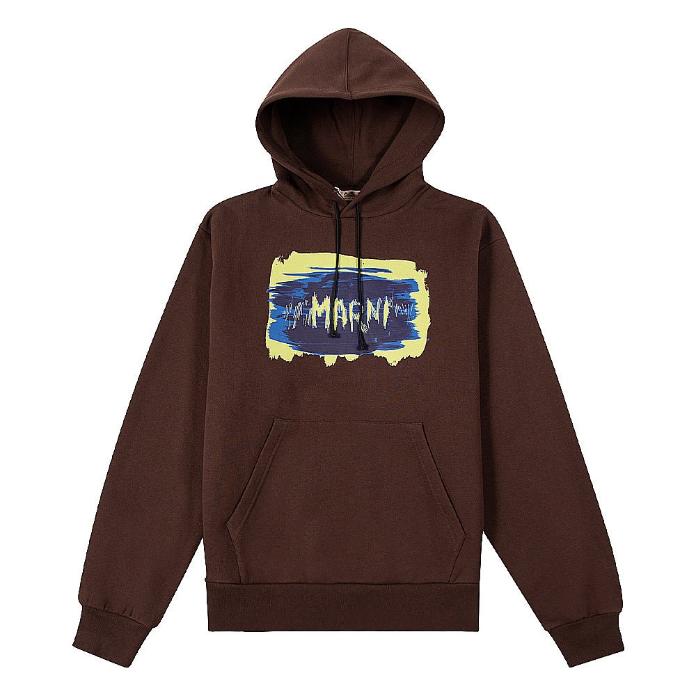 Brushed Logo Pullover Hoodie