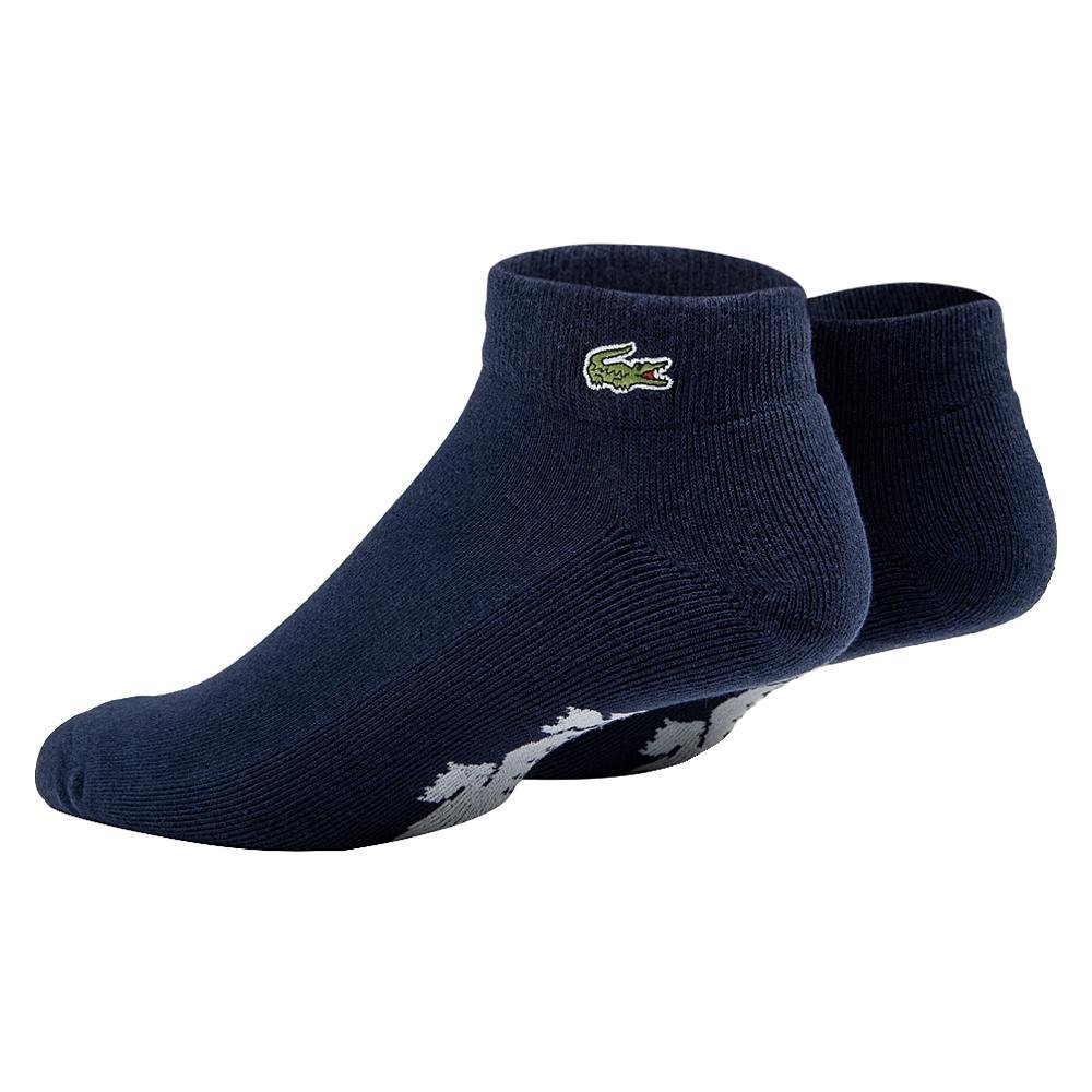 Croc Low Cut Socks | Navy Blue/Silver