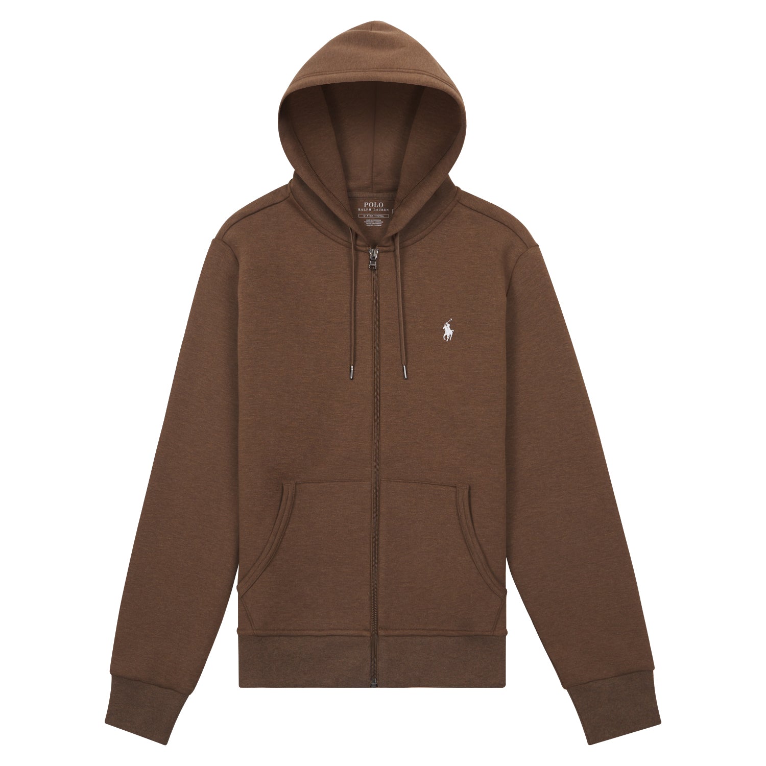 Double-Knit Full Zip Hoodie | Chocolate