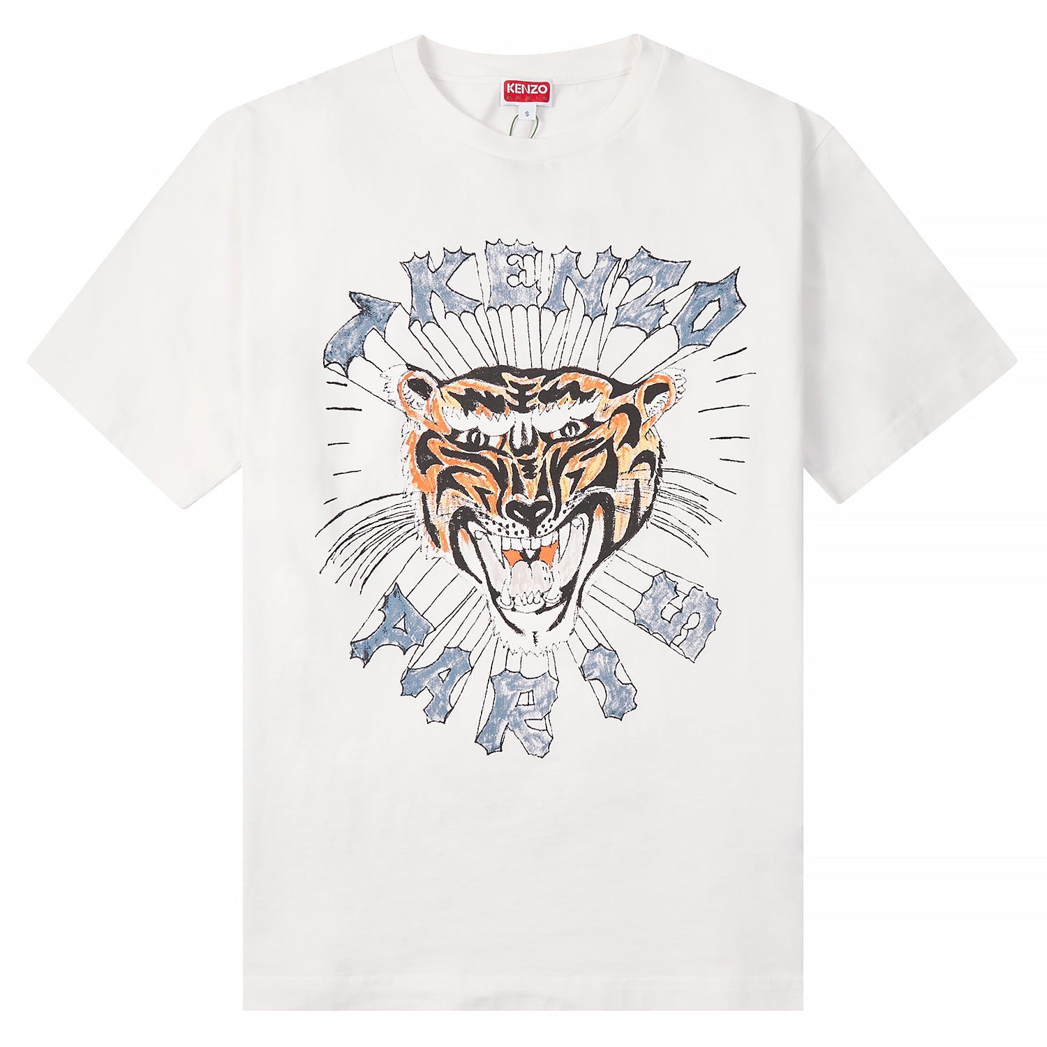 Drawn Varsity Oversized Tee | White