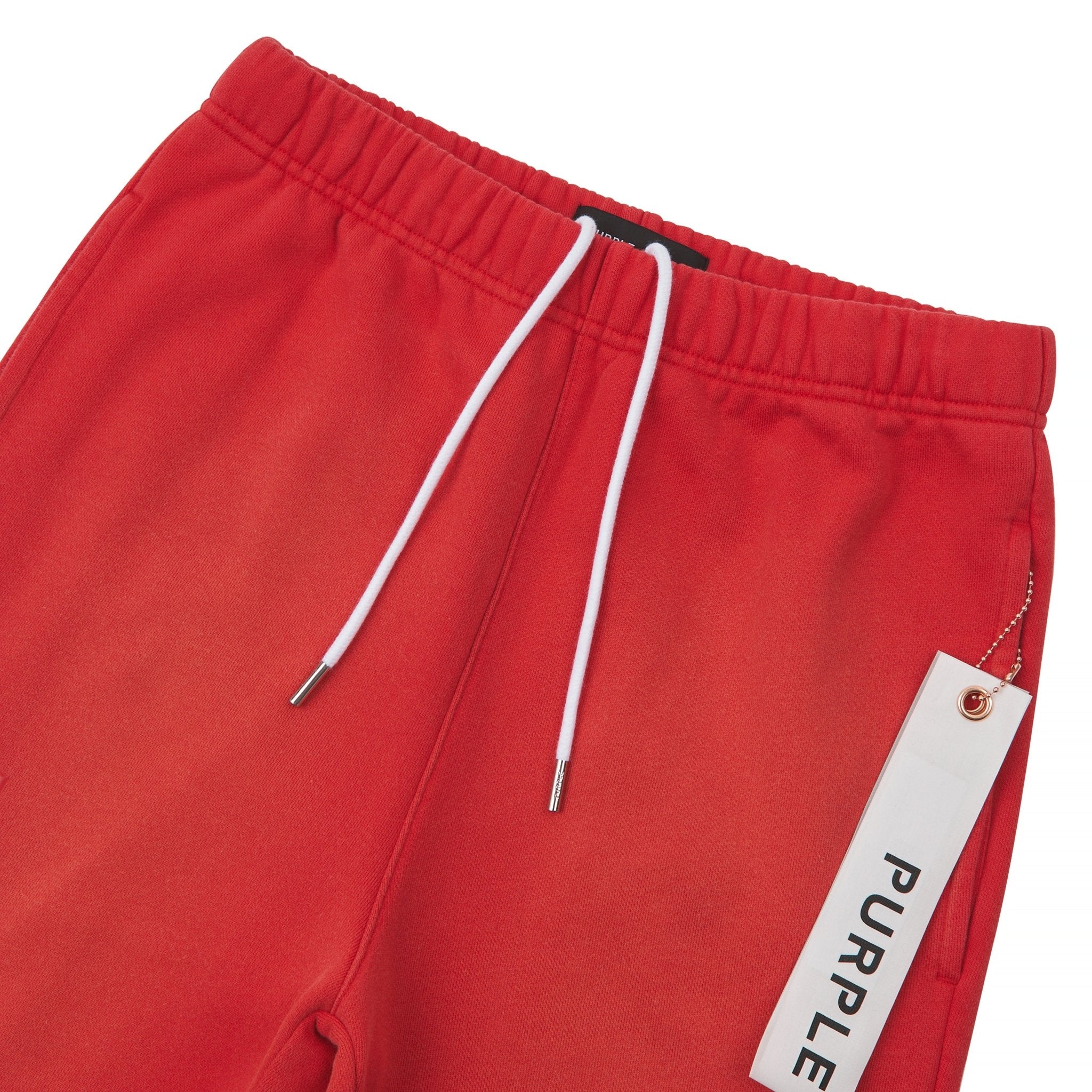 Faded Wordmark Flared Sweatpant | Red