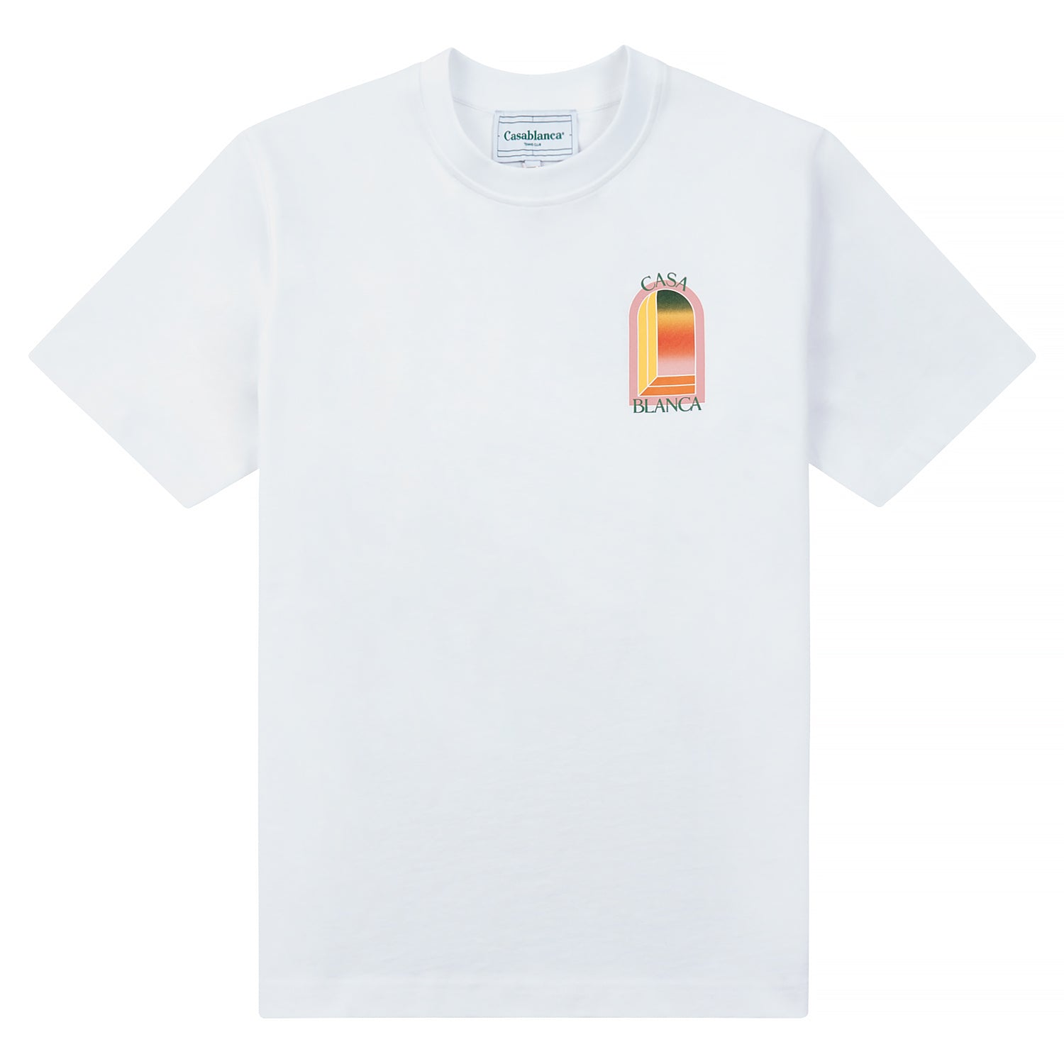 Gradient Arch Logo Tee | White