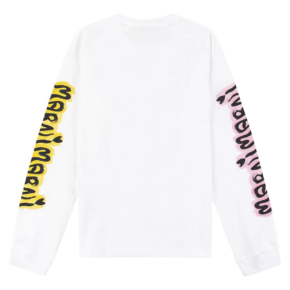 Graffiti Logo L/S Tee | White