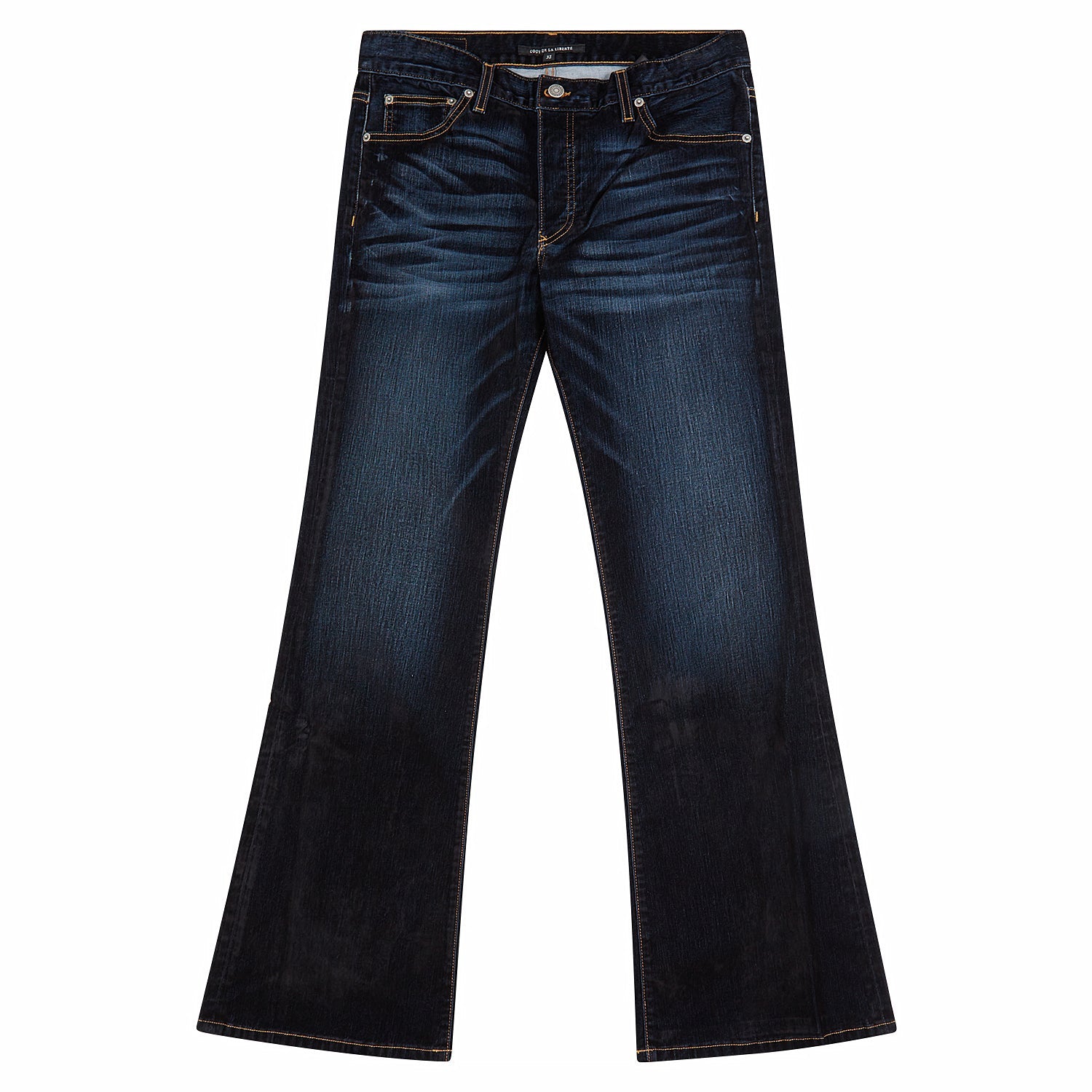 Jimmy Velvet Flare Denim | Black Knapp