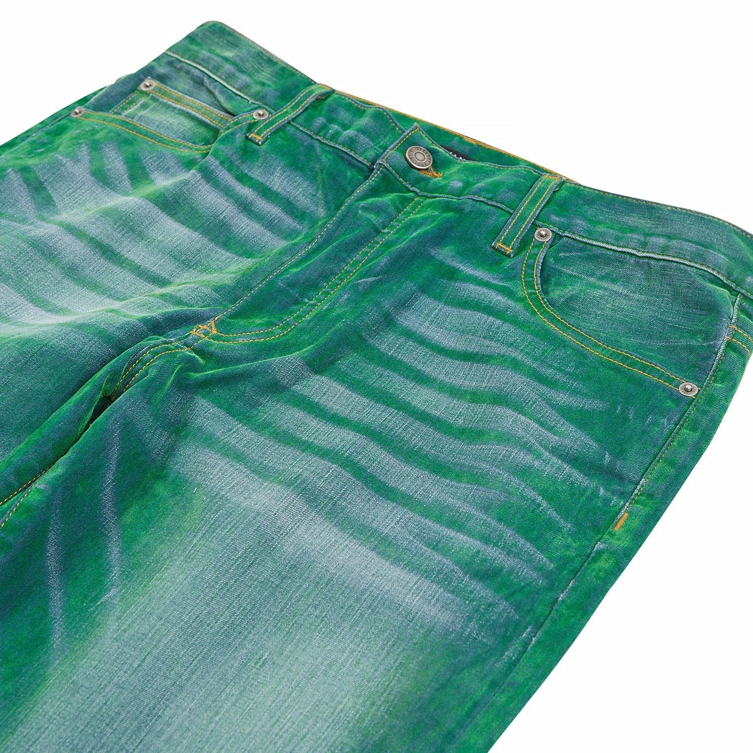 Jimmy Velvet Flare Denim | De Niro Green