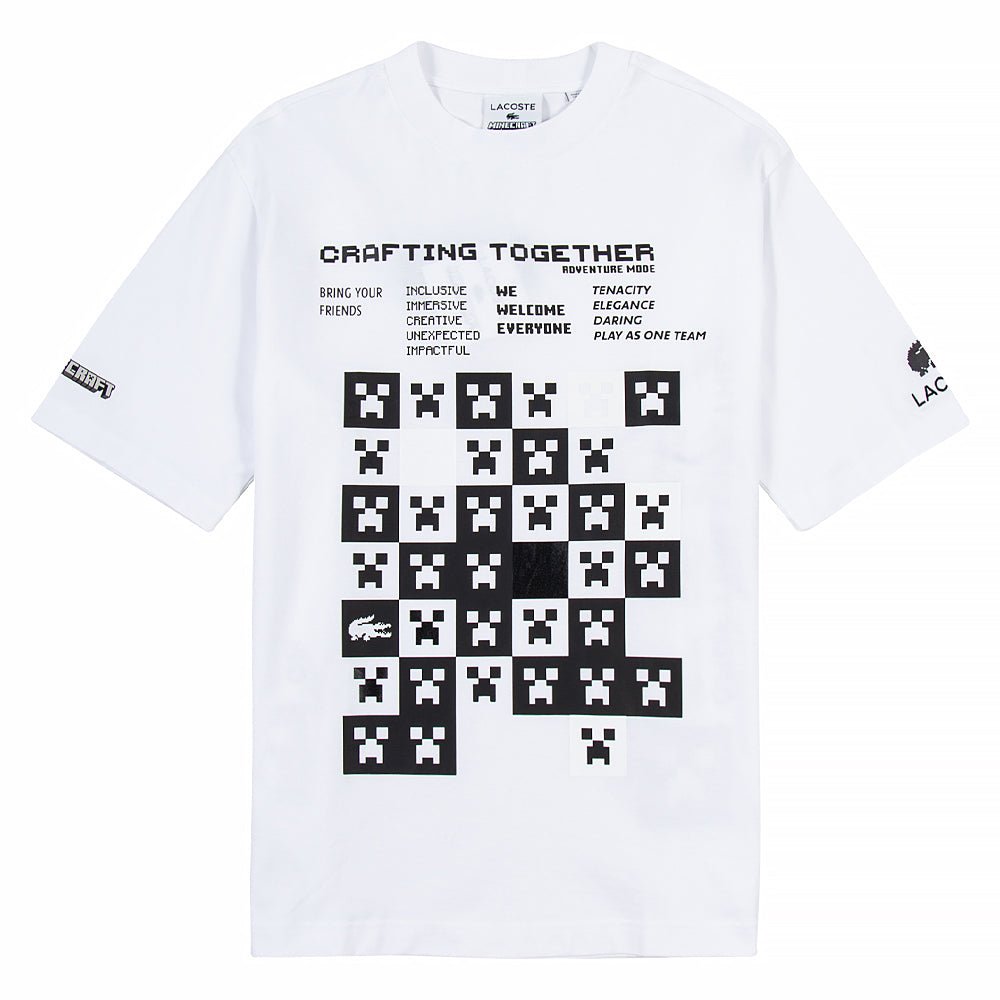 Lacoste X Minecraft Tee | White