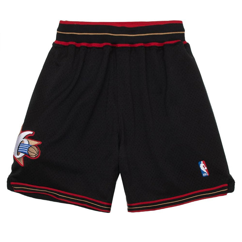 Phil. 76ers 97/98 Authentic Shorts | Black – Capsule NYC