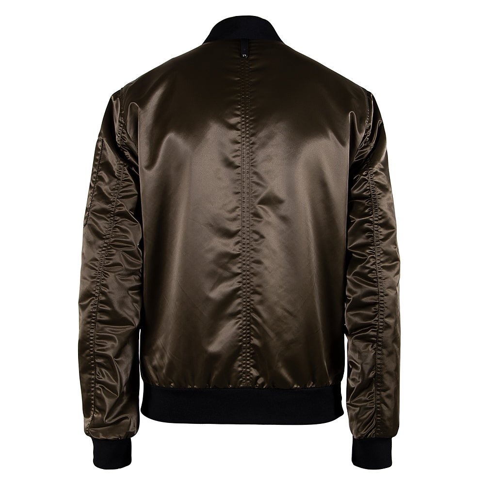 Ragnar Satin Bomber Jacket | Army – Capsule NYC