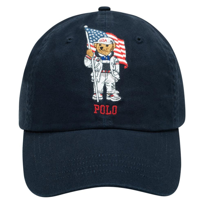 polo bear hat navy