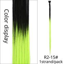 Load image into Gallery viewer, Alileader 1 Strands Crochet Braiding Handmade Dreadlocks Hair Extension 7G Pure 52 Colors Braiding Hair Synthetic Natural Hair
