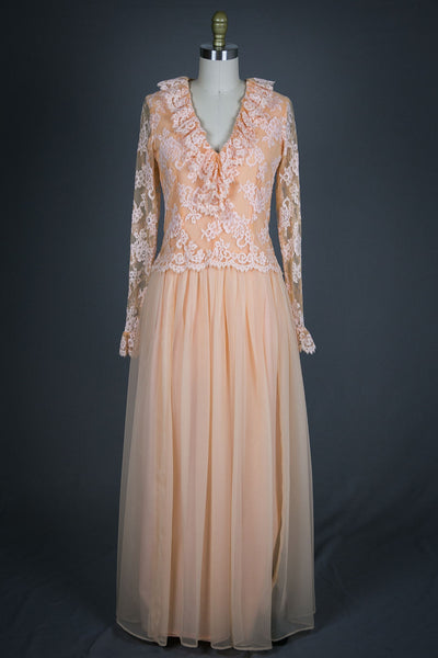 ladies peach dress