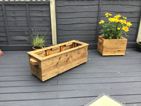 Planters made from pallet wood