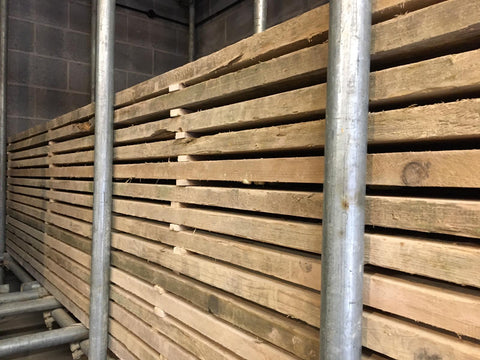 Scaffold Board Stacked For Drying