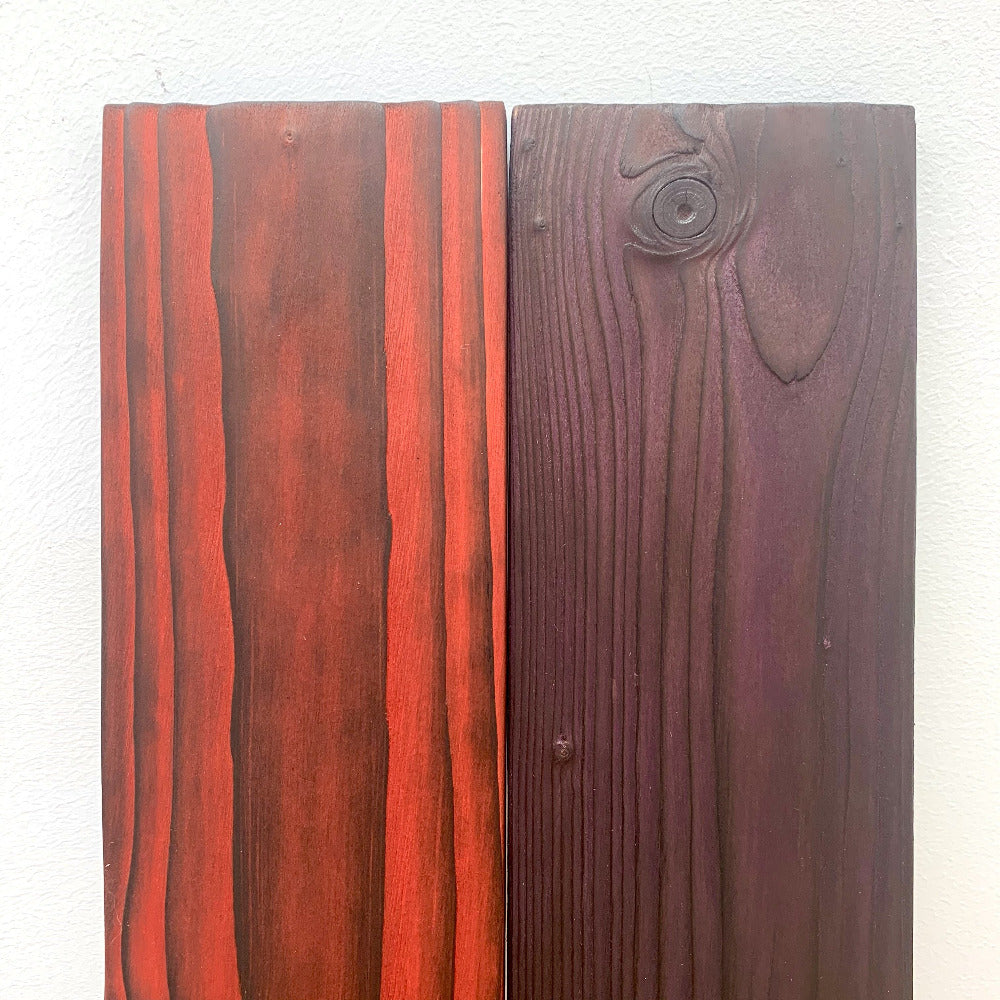 New Pallet Wood in either plum or red dyes