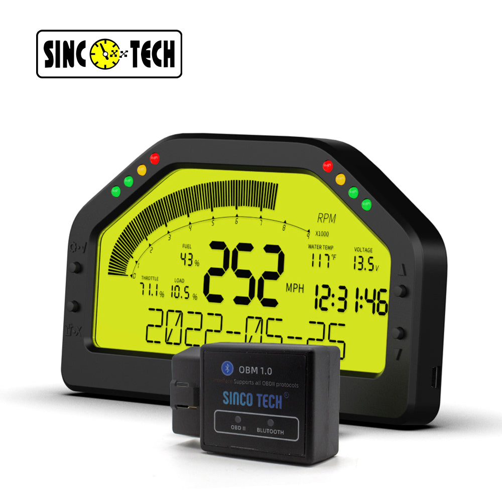SincoTech Multifunctional 6.5'' OBD II Racing Dashboard DO903