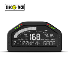 Ladda upp bild till gallerivisning, SincoTech Narrow Band 7-Color Multifunctional Black Racing Dashboard DO926NB
