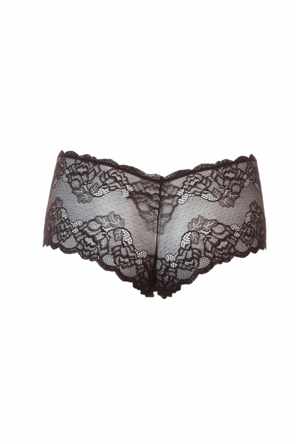 Montelle Lace Trim Thong (Black)~ 9002 - Knickers of Hyde Park
