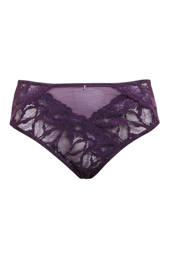 Lace Cheeky Panty - Purple - Chérie Amour