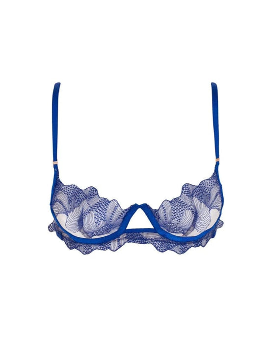 Womens Dora Larsen blue Sheer Tulle Coralee Bra