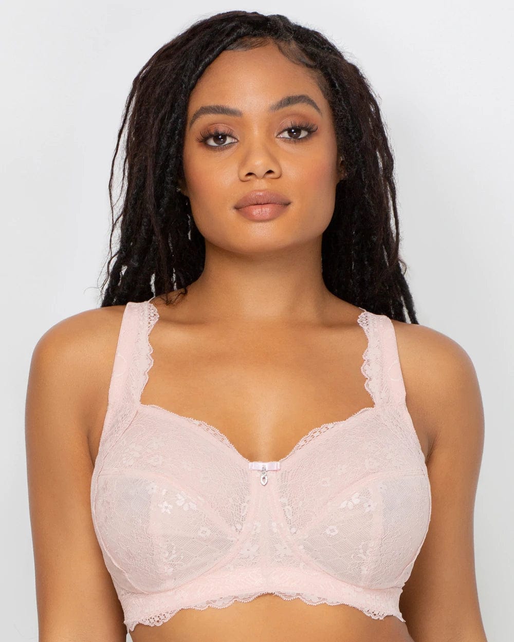 Luxe Lace Wireless Bra - Black Hue - Chérie Amour