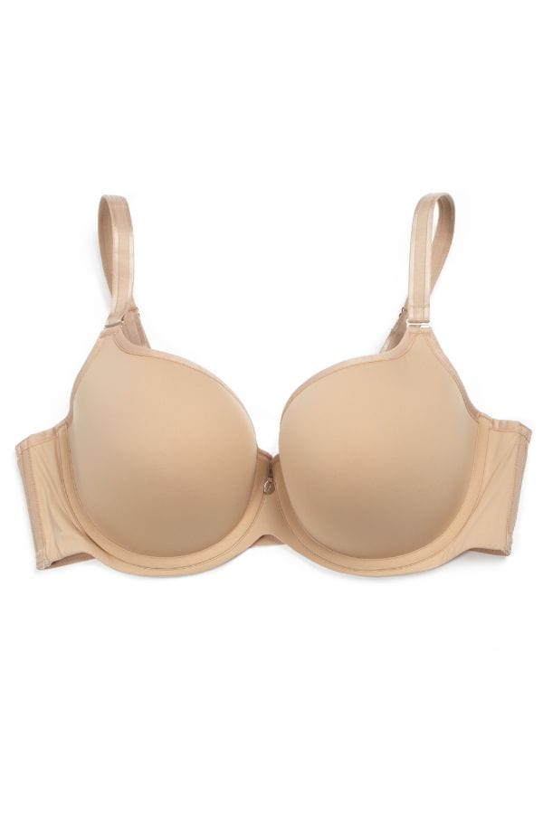 Offbeat Moulded Demi T-Shirt Bra - Beige