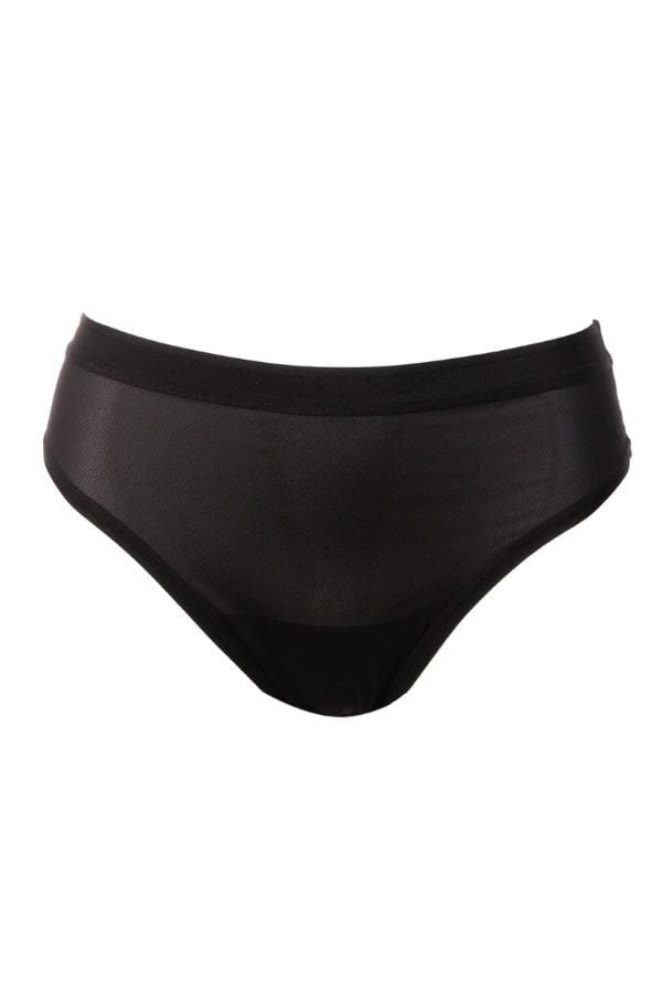 Curvy Couture Women's Sheer Mesh High Cut Thong Bark 3x : Target