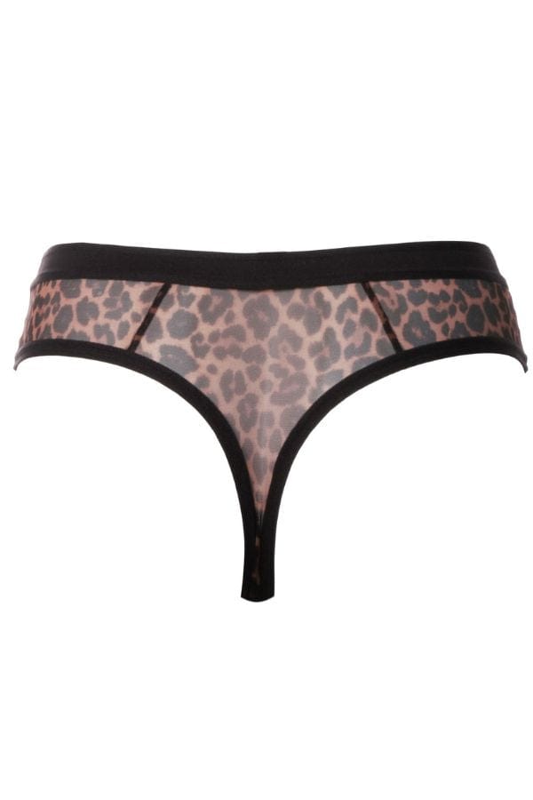 Juicy Couture mesh thong in blue tiger print - ShopStyle