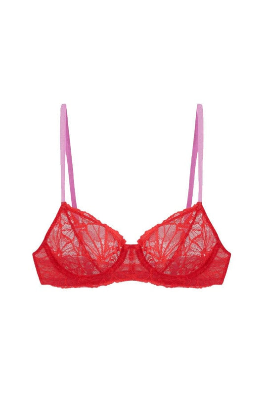 Reve Square Neckline Full Cup Bra - Sakura Pink