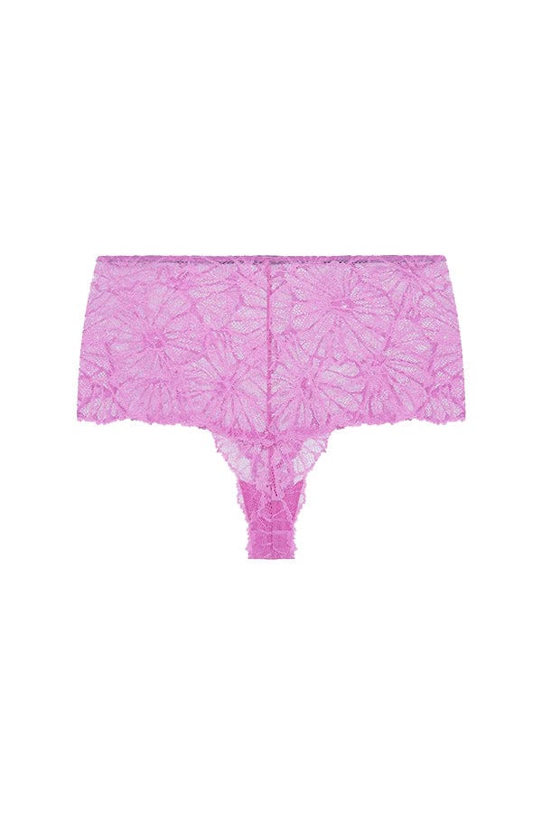 Mia Graphic Lace Knicker - Green - Chérie Amour