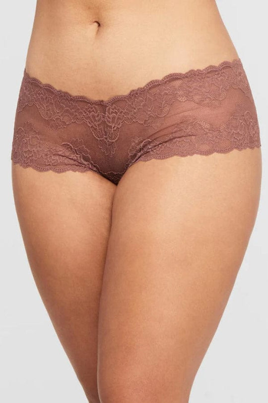 Lace Cheeky Panty- Pink Pearl