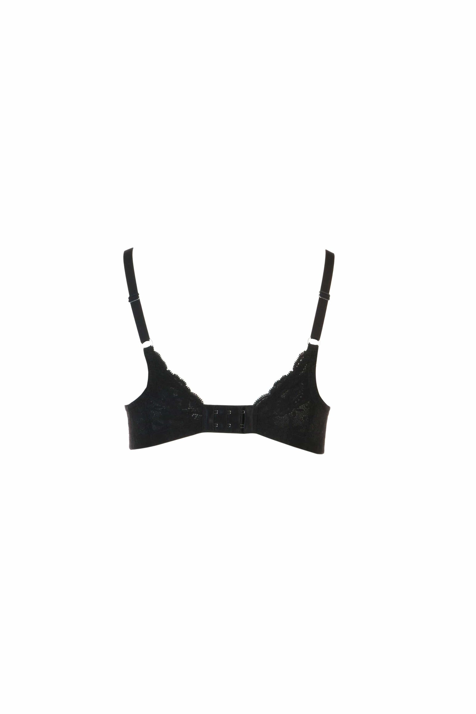 Definitions U-Wire Plunge Low Back Push-Up Bra - Black - Chérie Amour