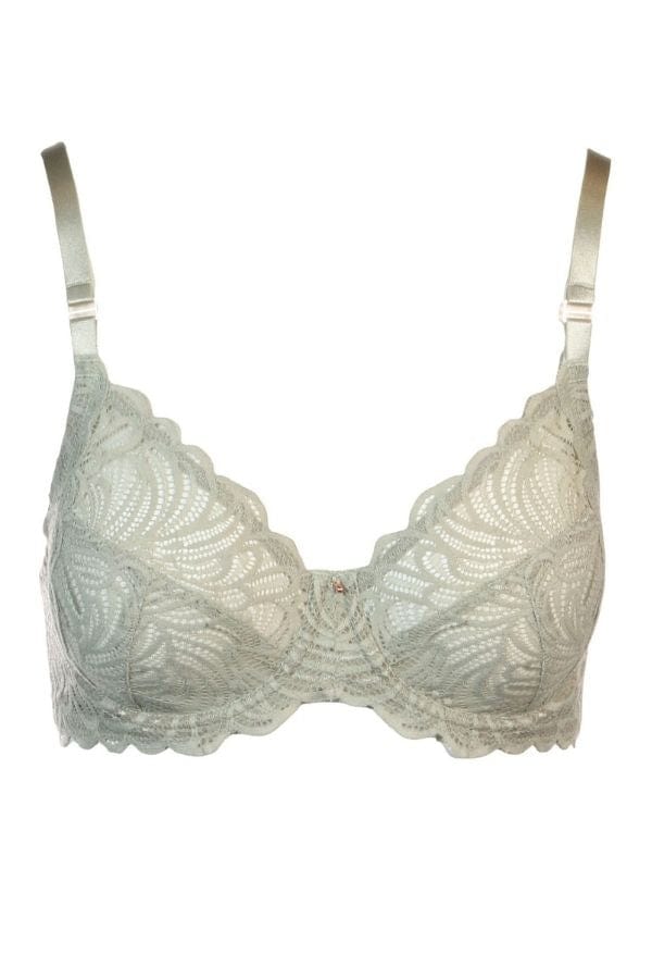 Montelle Muse Full Cup Lace Bra - Crystal Grey